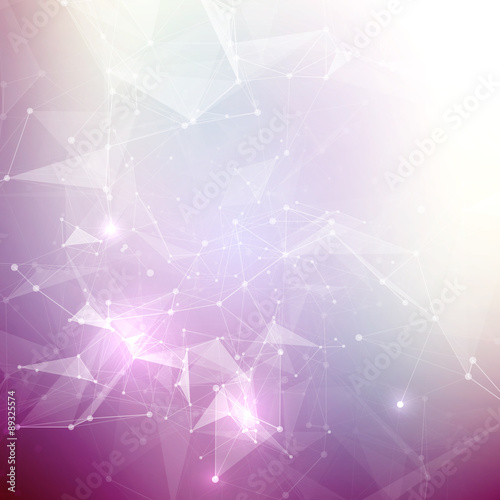 Abstract geometric background. Wireframe mesh polygonal