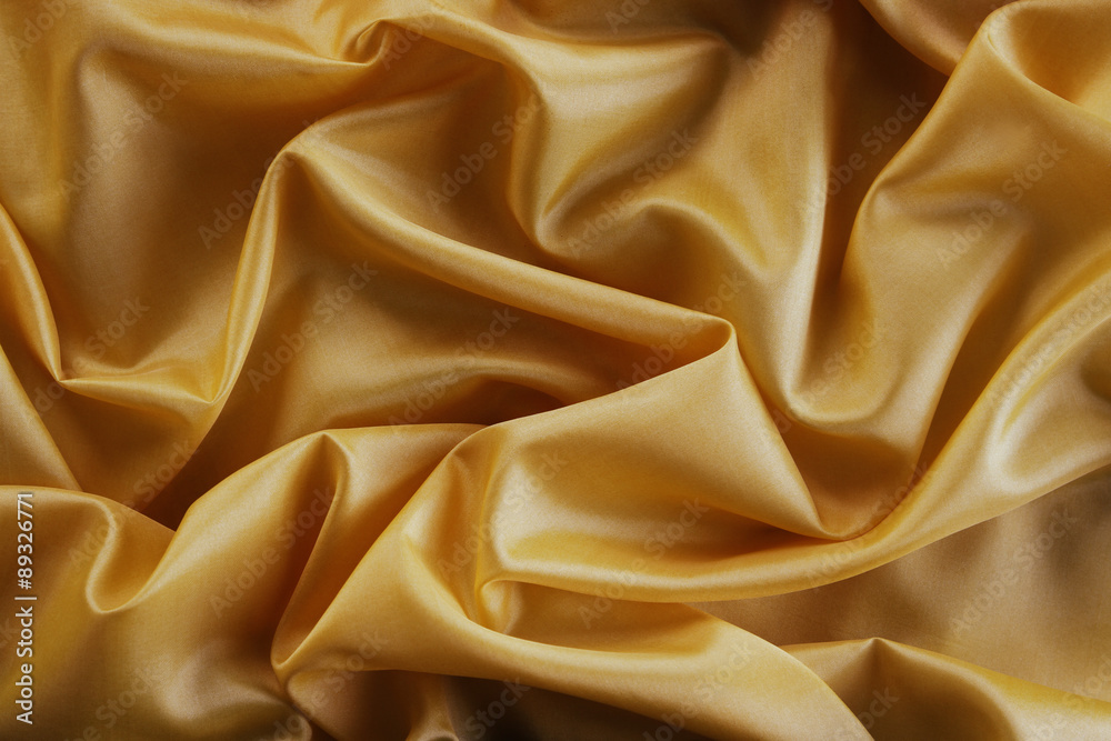 Obraz premium Yellow silk fabric