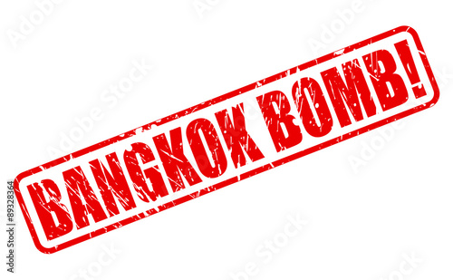 Bangkok Bomb red stamp text