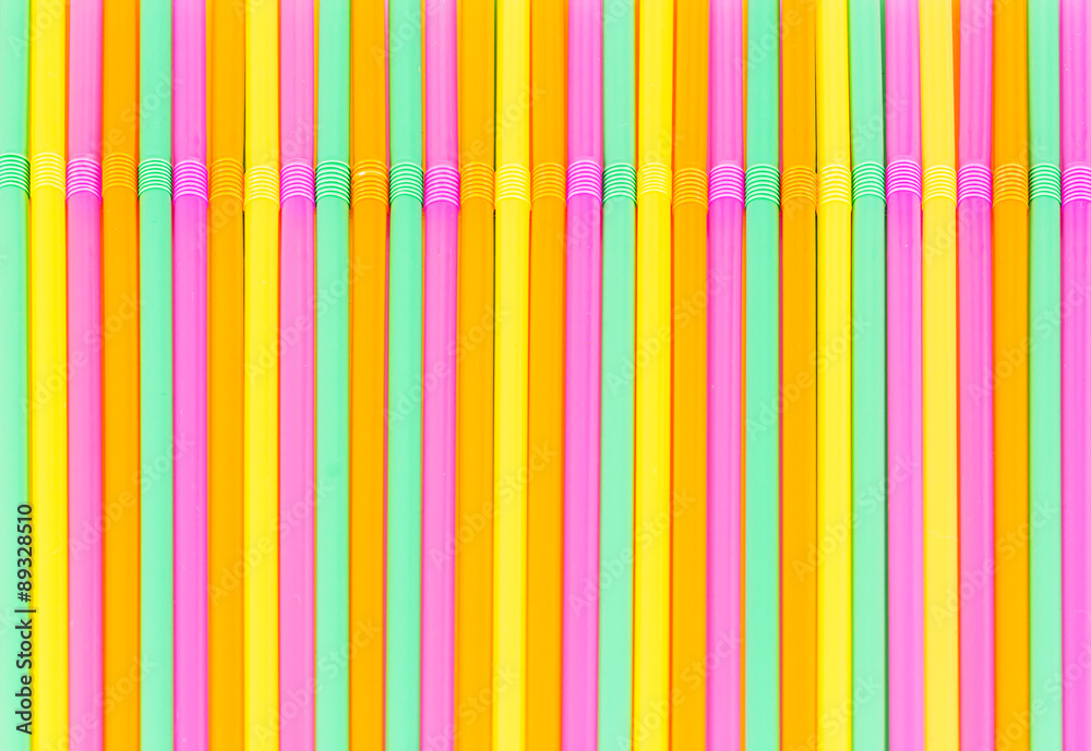 Obraz premium Drinking straws for background