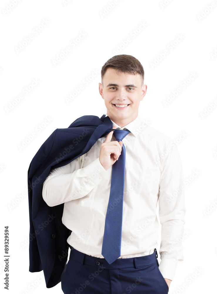 young buisnessman isolated on white young buisnessman isolated on white