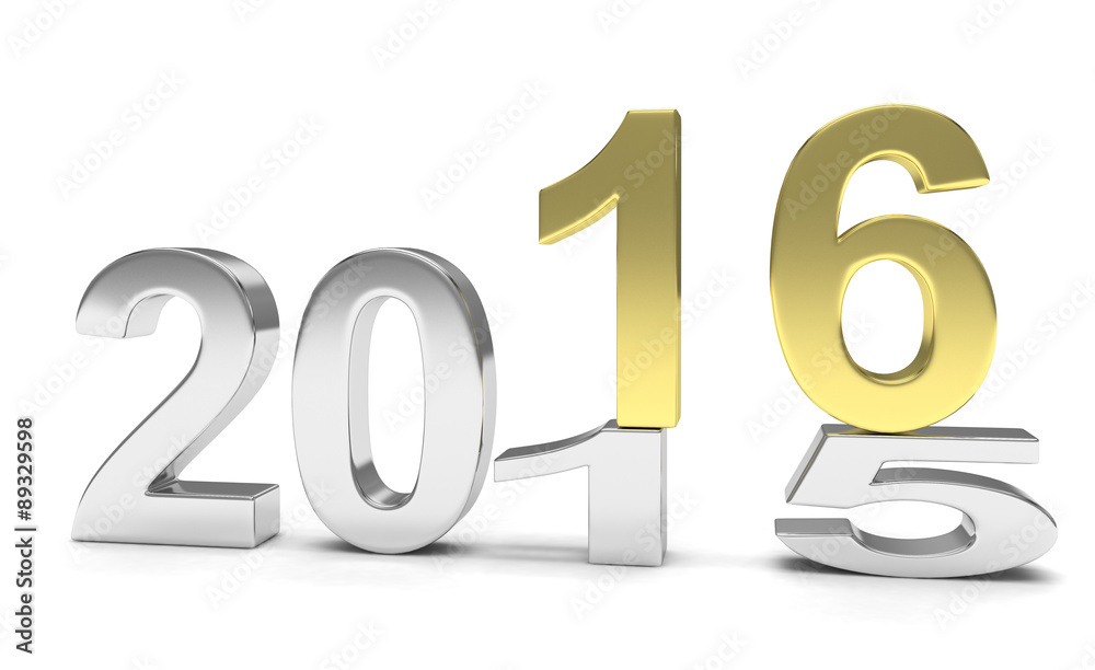 2015-2016 change new year 2016 isolated 2015-2016 change new year 2016 isolated