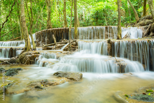 Huai Mae Khamin waterfall in Kanchanaburi province, Thailand © chalit555