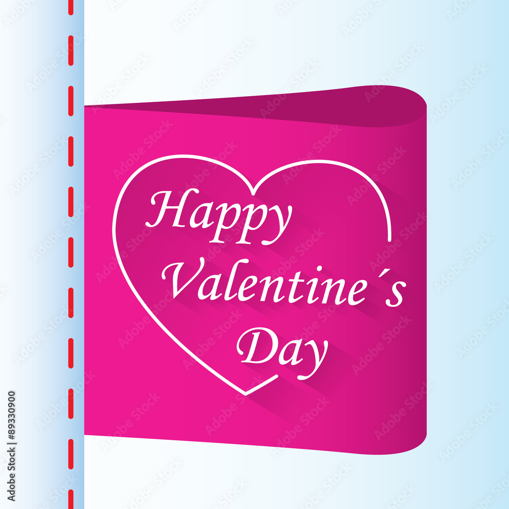 Love gifts Valentine day labels with heart
