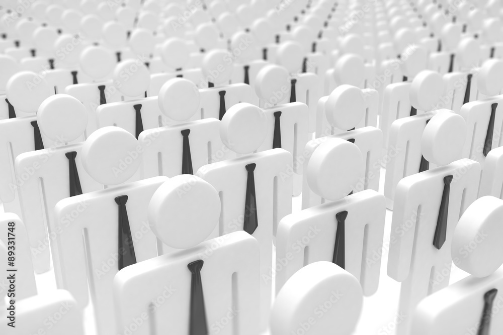 Fototapeta premium group of people figures on white background