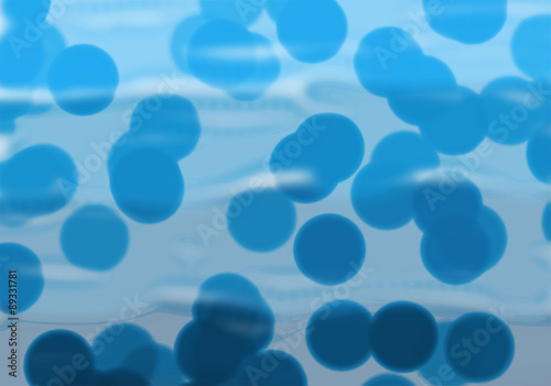 Flowing Circles in Water 