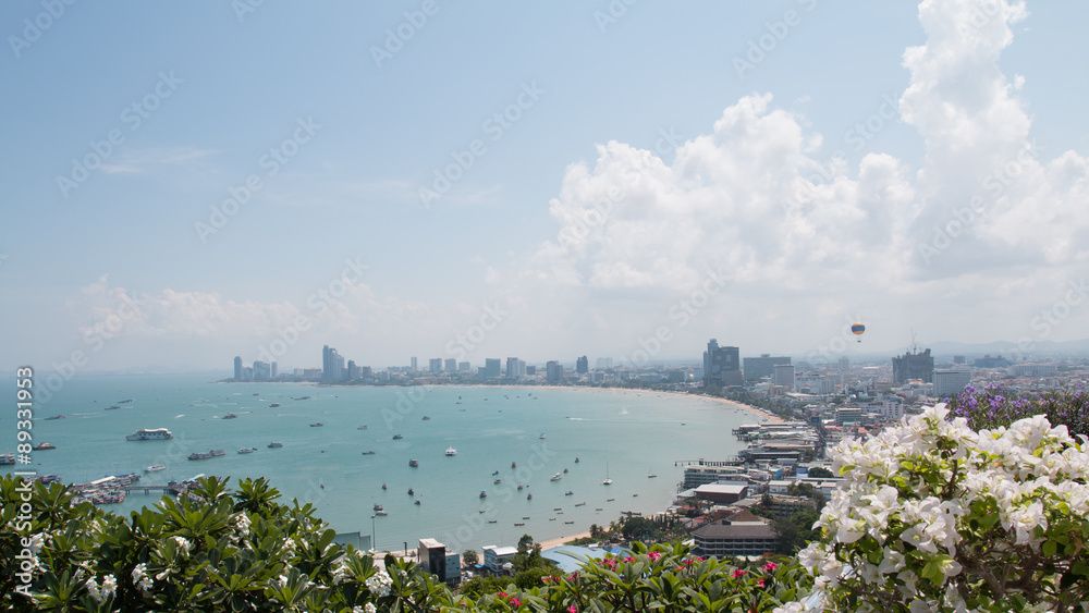 City landscape of Pattaya, Thailand