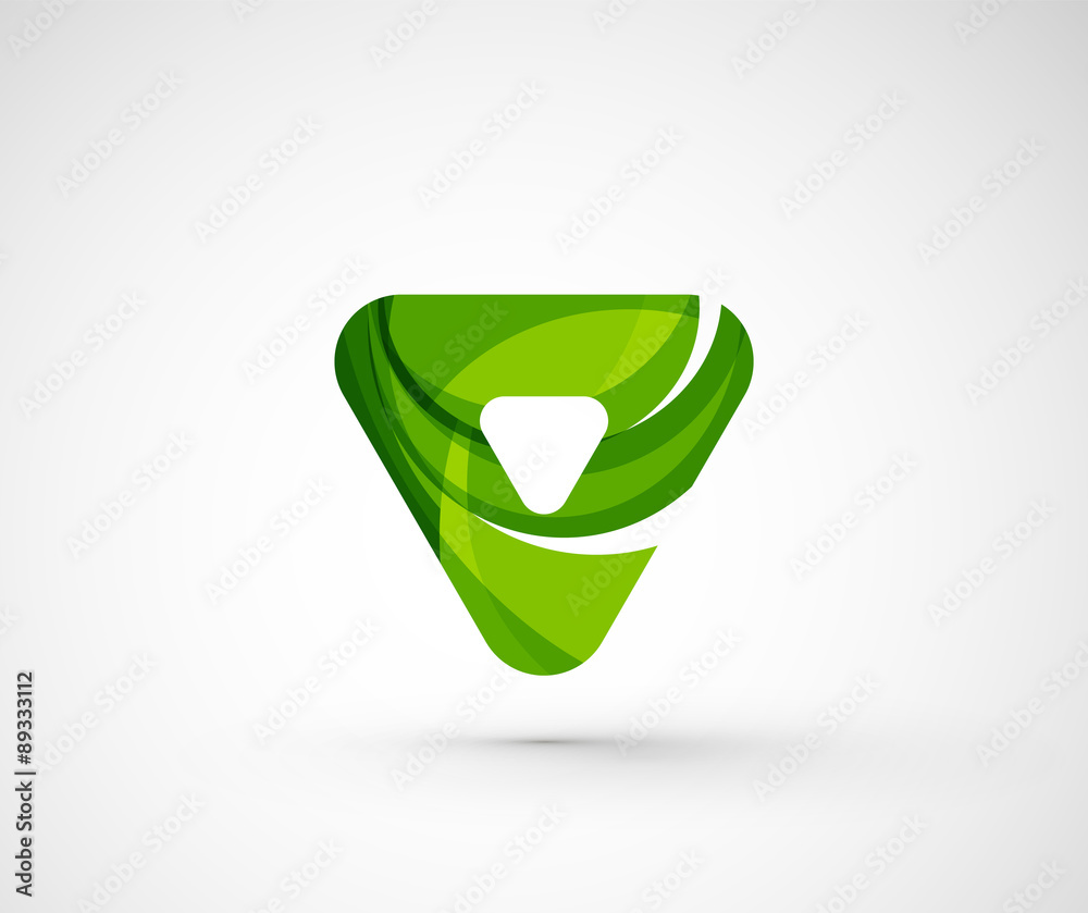 Abstract geometric company logo triangle, arrow Abstract geometric company logo triangle, arrow