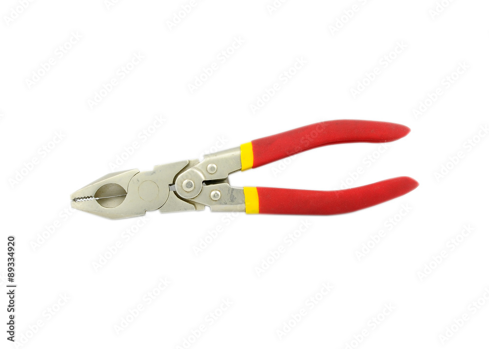 Pliers. The manual tool. isolated on white background Pliers. The manual tool. isolated on white background