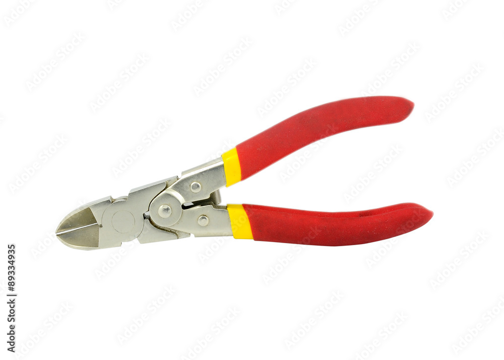 Pliers. The manual tool. isolated on white background Pliers. The manual tool. isolated on white background