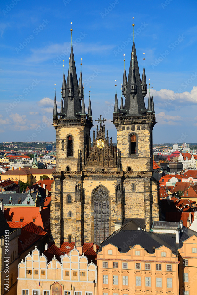 Fototapeta premium Tyn Church, Prague, Czech Republic