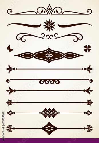 Separators and decorations