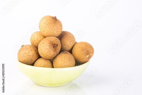 longan fruit on a background