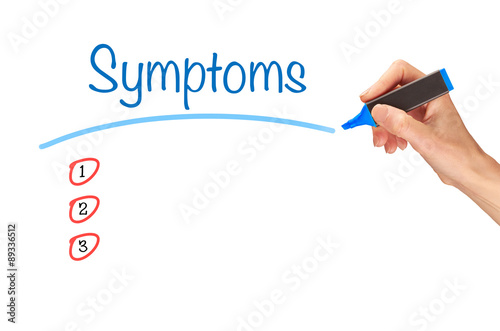 Symptoms Concept.