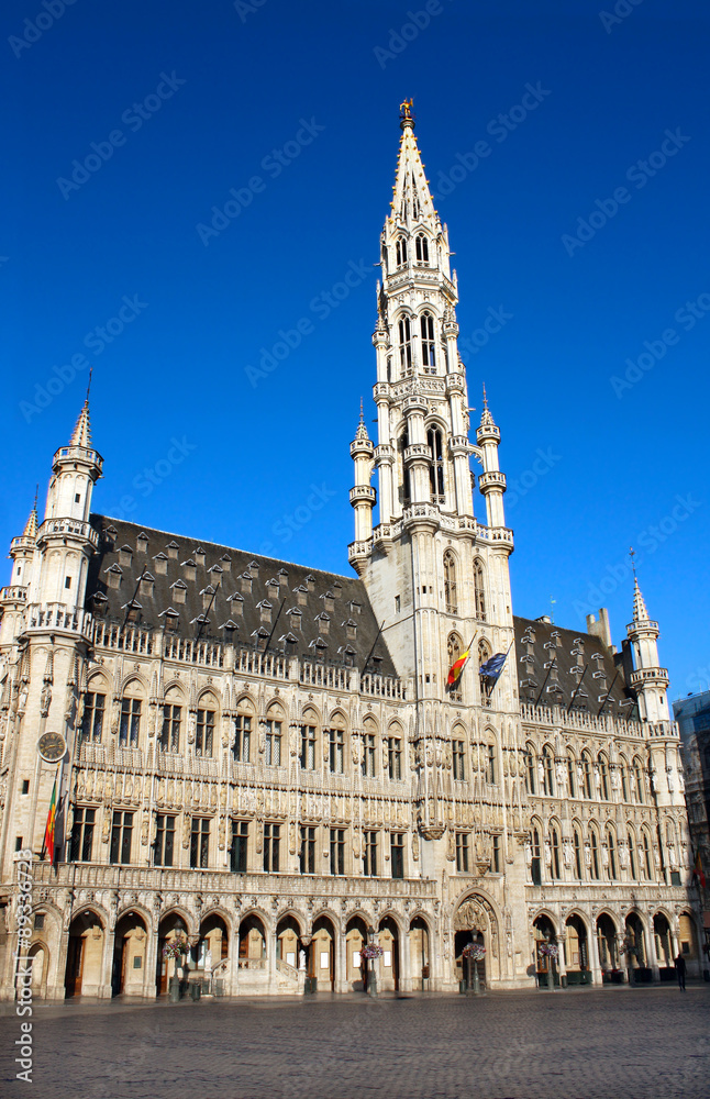 Town Hall on Grand place in Brussel, Belgium