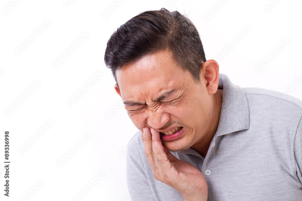 man suffering from toothache, tooth sensitivity man suffering from toothache, tooth sensitivity