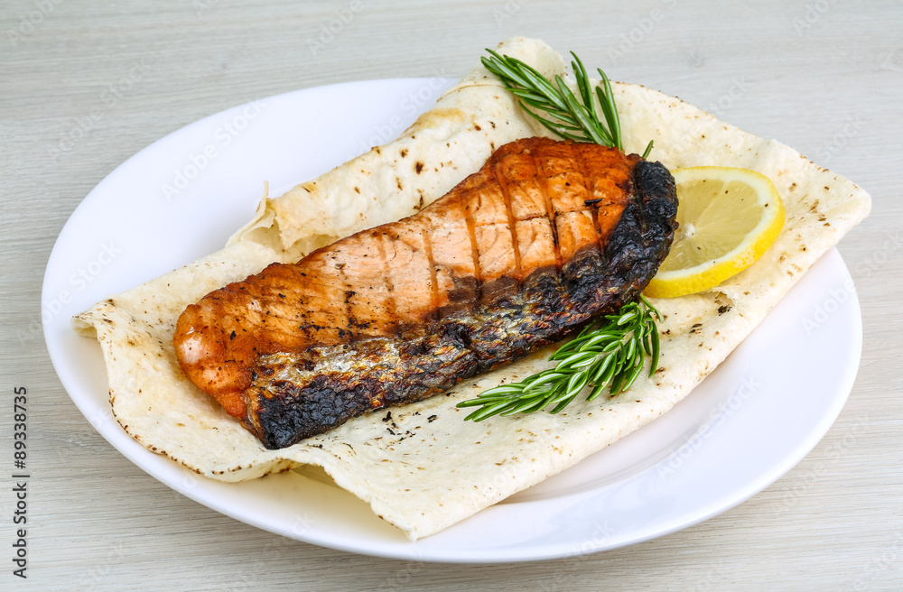 Grilled salmon