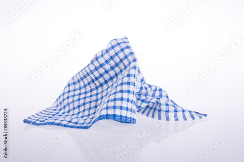 Canvas Print towel. Kitchen towel on a background