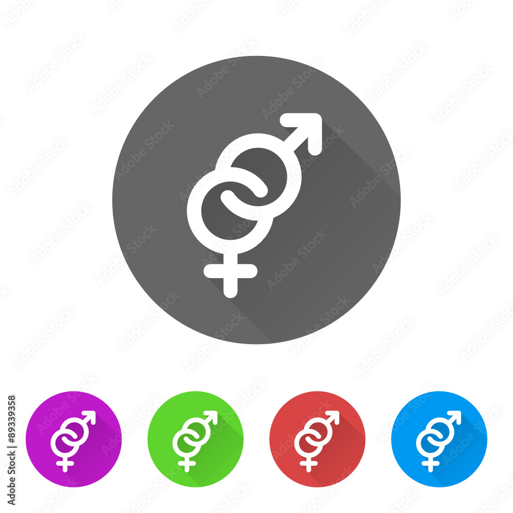 App Icon Long Shadow - 5 Colors App Icon Long Shadow - 5 Colors