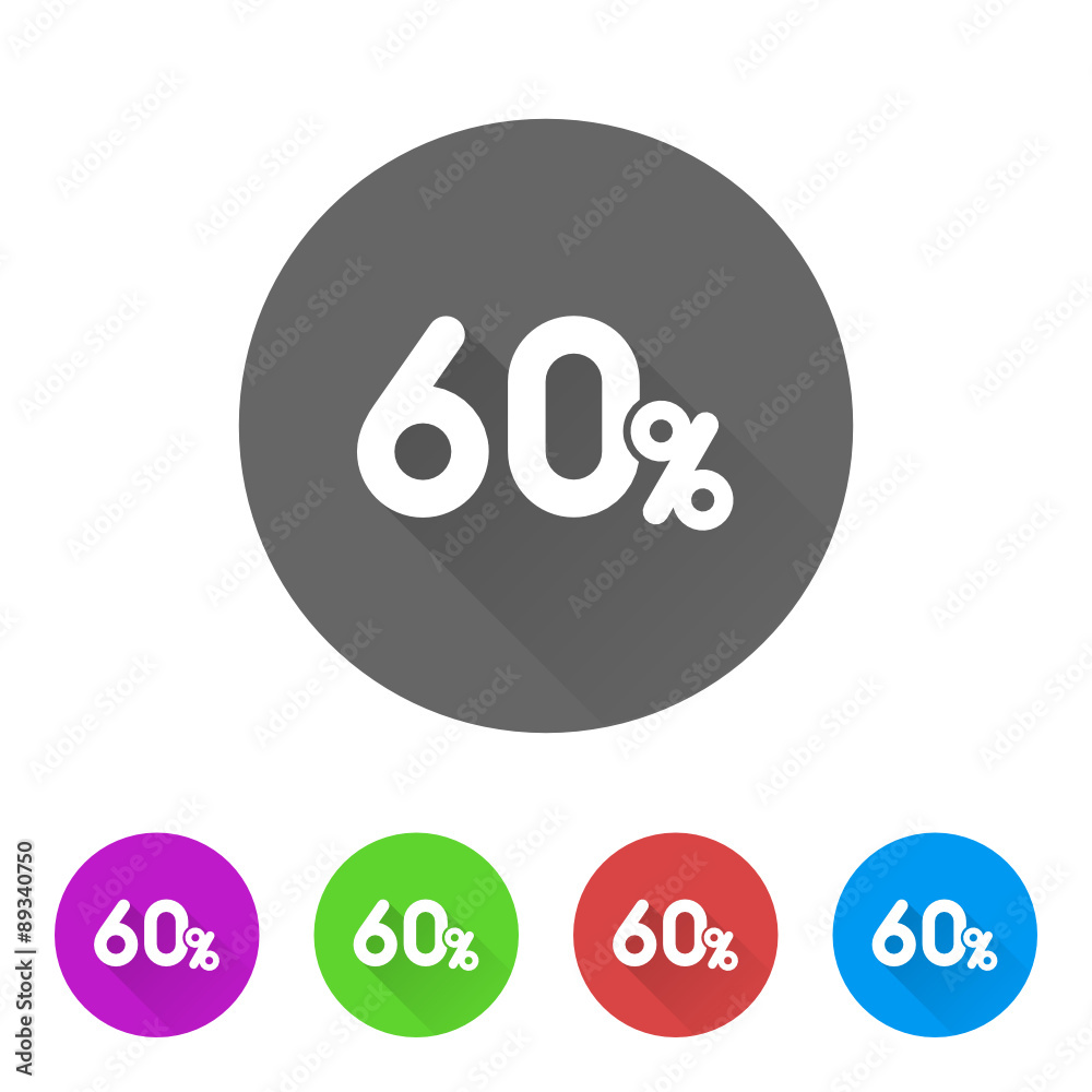 App Icon Long Shadow - 5 Colors App Icon Long Shadow - 5 Colors