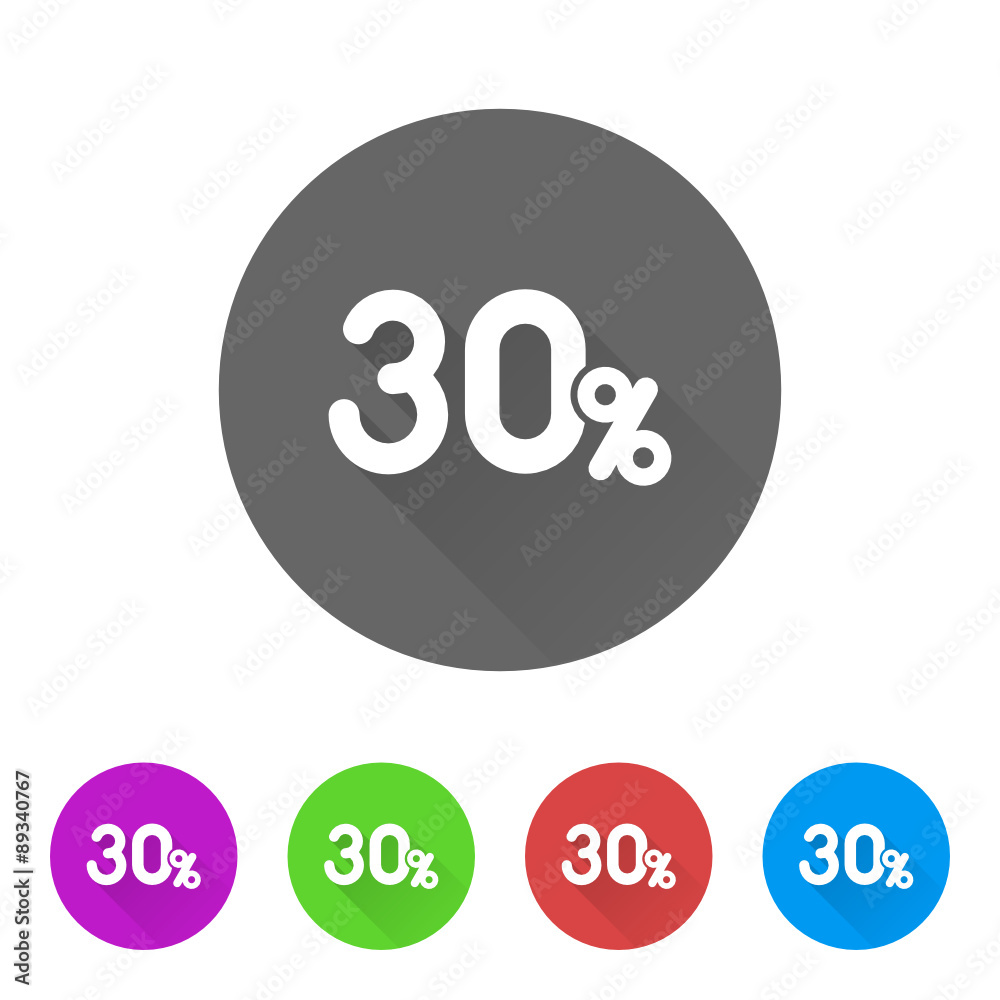 App Icon Long Shadow - 5 Colors App Icon Long Shadow - 5 Colors