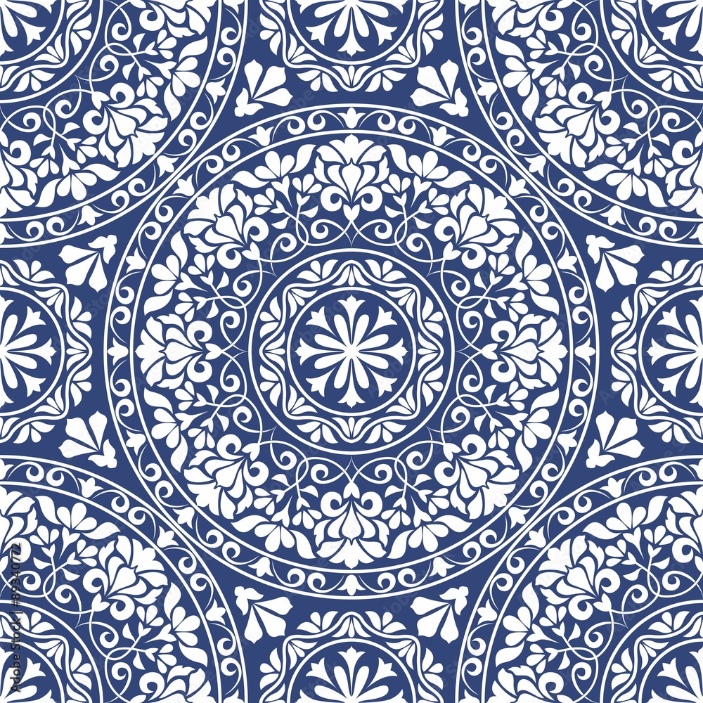 Blue Ornamental Pattern