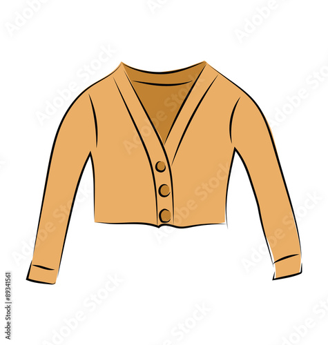 Jacket Colored Vector Icon
