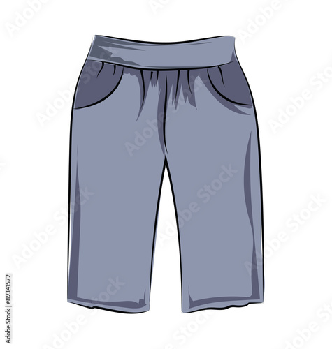 Pants Hand Drawn Sketchy Vector Icon
