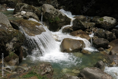 Clear water of a creek in the Everest Region