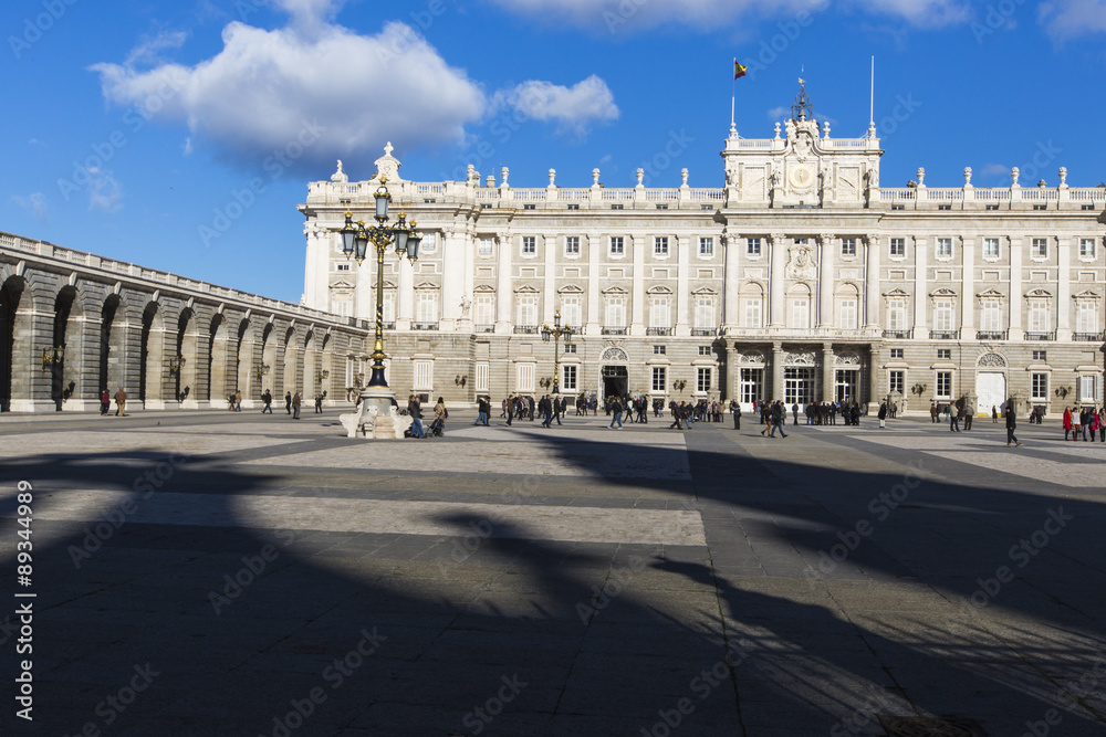 MADRID, SPAIN - DECEMBER 06, 2014: Royal Palace in Madrid