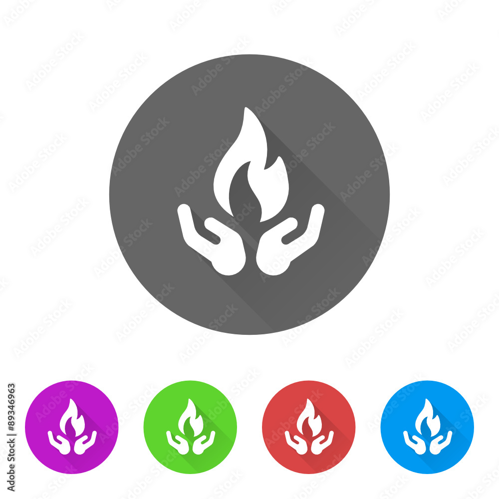 App Icon Long Shadow - 5 Colors App Icon Long Shadow - 5 Colors