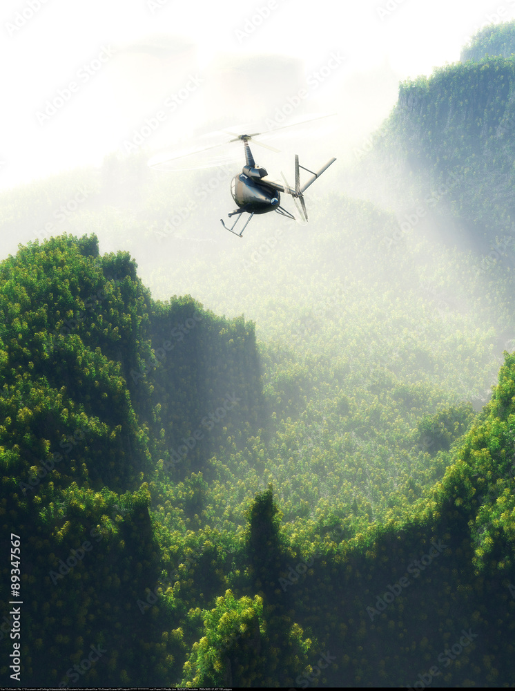 Fototapeta premium Civilian helicopter