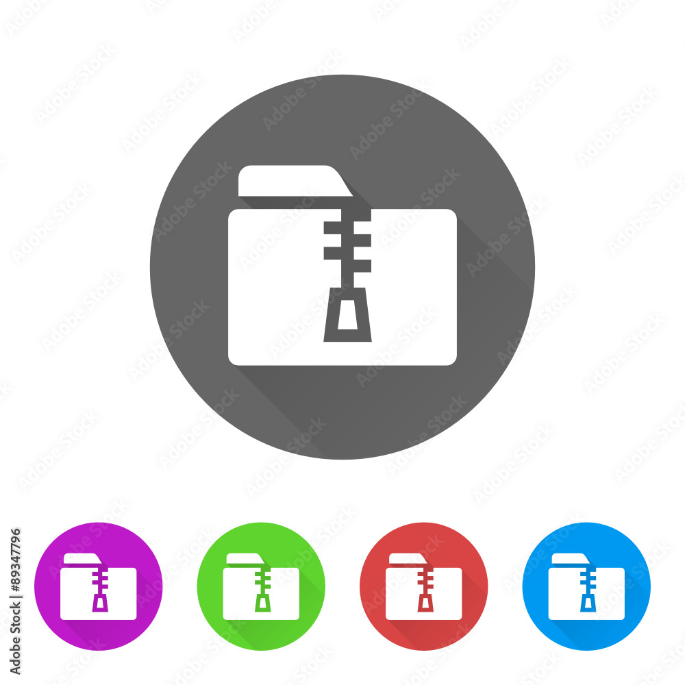 App Icon Long Shadow - 5 Colors App Icon Long Shadow - 5 Colors