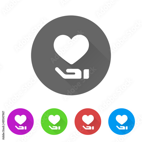 App Icon Long Shadow - 5 Colors