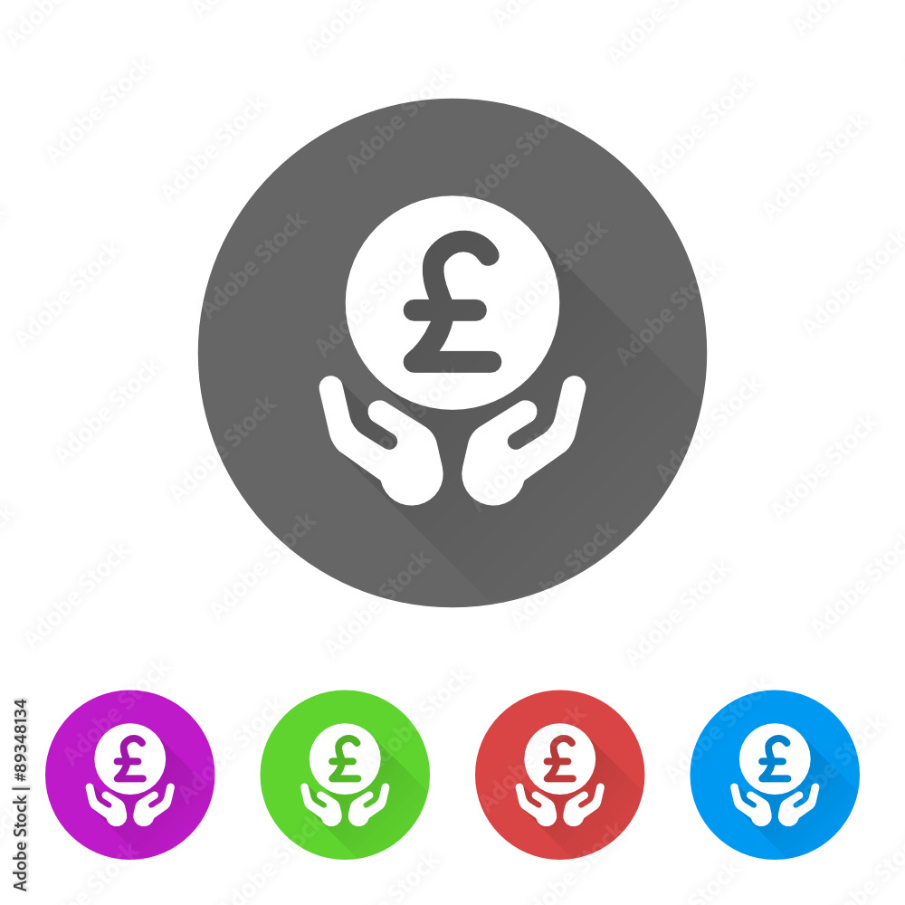 App Icon Long Shadow - 5 Colors App Icon Long Shadow - 5 Colors