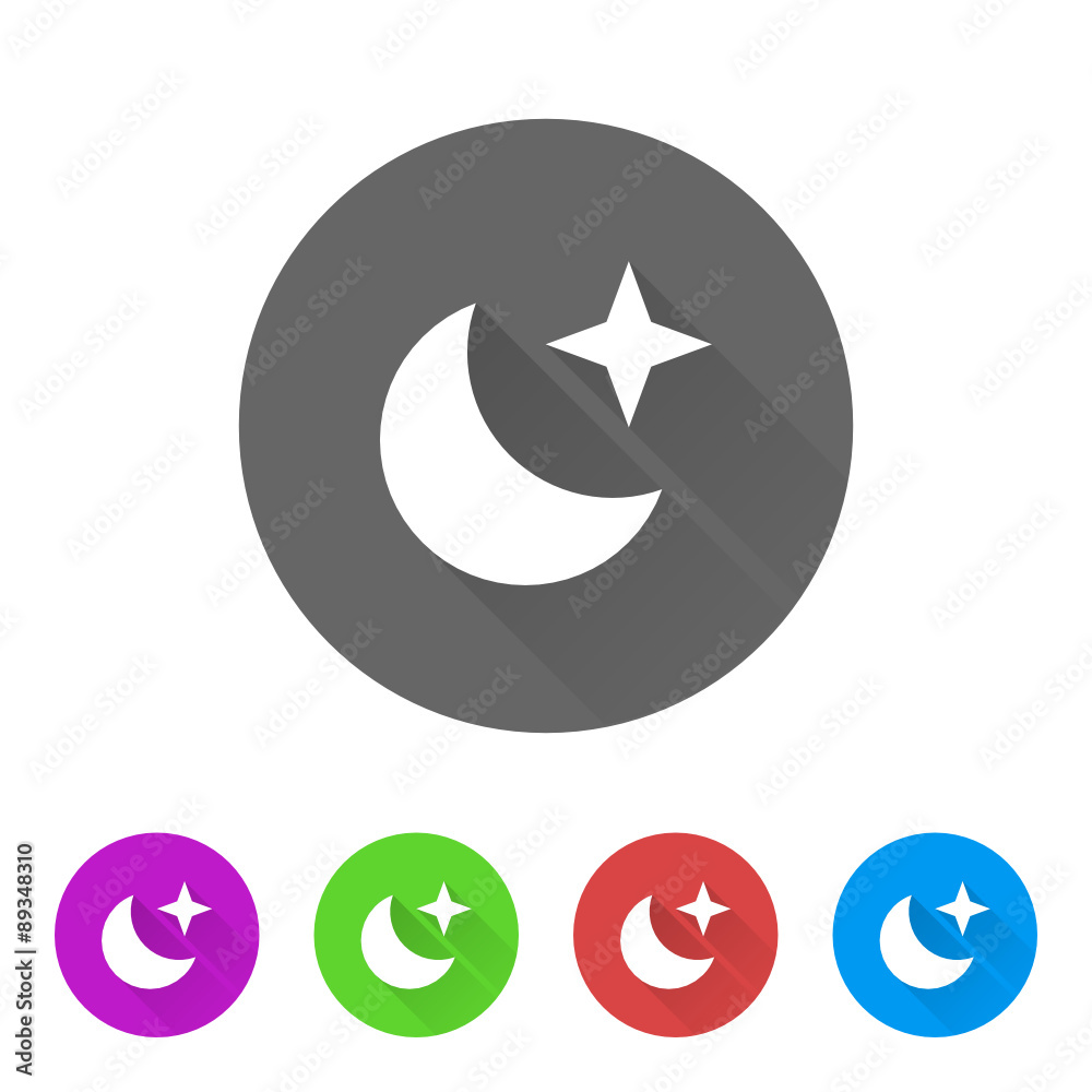 App Icon Long Shadow - 5 Colors App Icon Long Shadow - 5 Colors