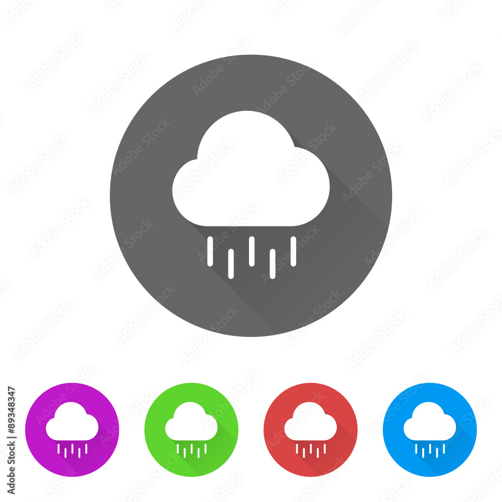 App Icon Long Shadow - 5 Colors App Icon Long Shadow - 5 Colors