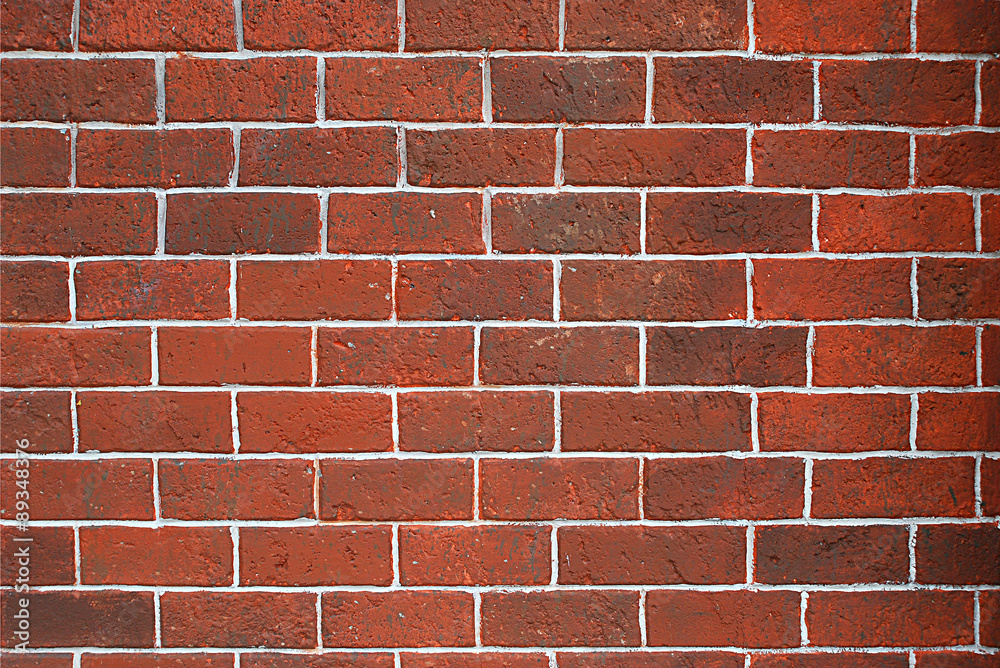 Fototapeta premium Orange brown brick wall
