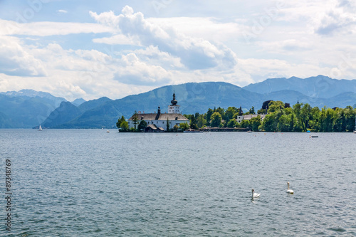 Castle Ort, Gmunden, view from promenade photo