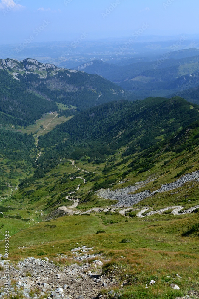 tatry-widok z przełęczy pod kopą kondracką