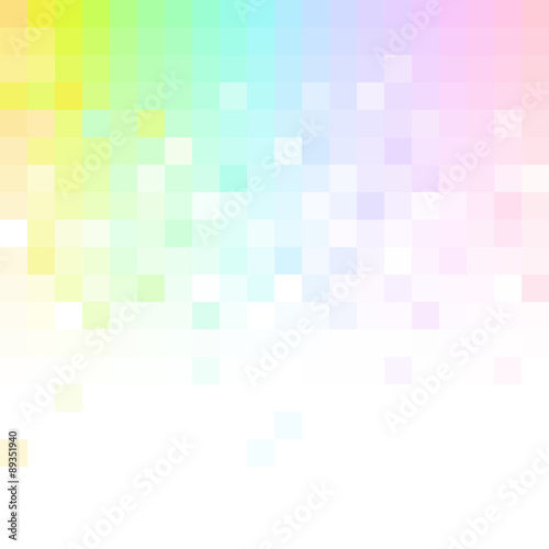 Abstract vector rainbow pixel background