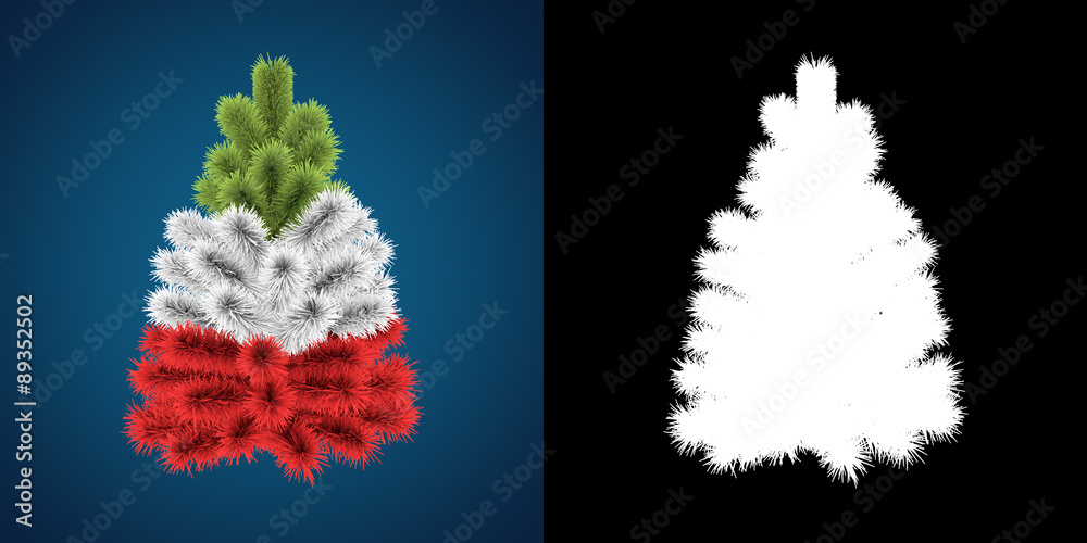 Patriotic Christmas Tree of Italy Patriotic Christmas Tree of Italy