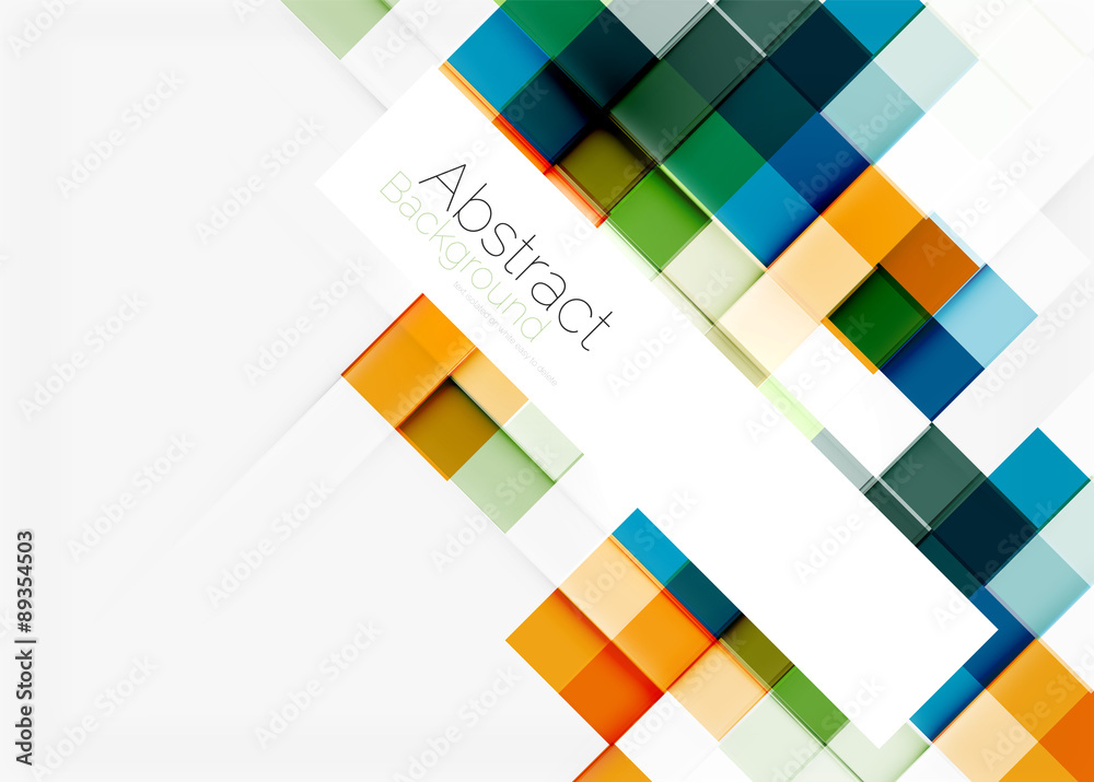 Square shape mosaic pattern design. Universal modern composition Square shape mosaic pattern design. Universal modern composition