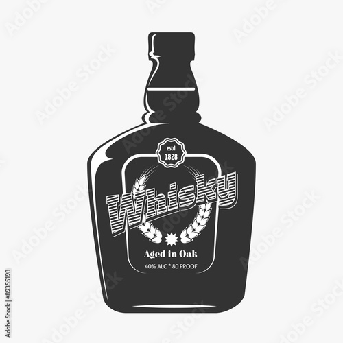 Retro whisky label