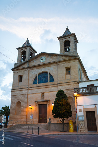 Cathedral in Santanyi, Mallorca photo