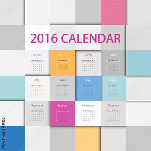 The 2016 calendar