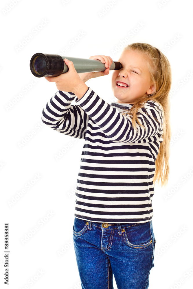 Naklejka premium little girl