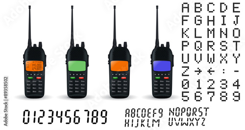 Portable radio transceiver sets