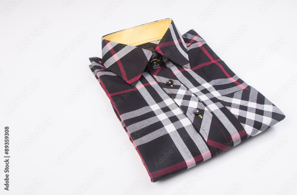 shirt. mens shirt folded on a background