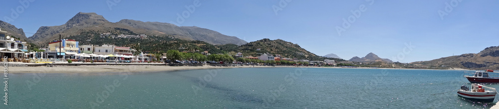 Panoramique plage de Plakias, Crète